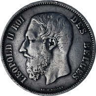 Monnaie, Belgique, Leopold II, 5 Francs, 5 Frank, 1869, TB+, Argent, KM:24 - 5 Francs