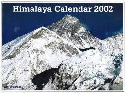 Calendrier 2002: Himalaya Calendar Neuf, Très Belles Photos Sur L'Everest - Big : 2001-...