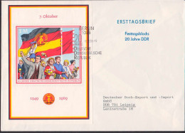 Festtagssblock FDC SSt. Berlin 6.10.69 Bl. 29 (75,- Katalog) - 1971-1980