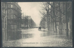 CPA 75 - Paris, Inondations De Janvier 1910 - Le Boulevard Haussman - Inondations De 1910