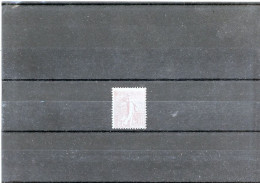 N°129 E - SEMEUSE LIGNEE - 10c ROSE TYPE I -N** -IMPRESSION RECTO VERSO - Ongebruikt