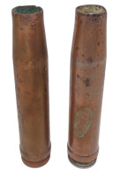 Lot De Deux Douilles 20mm Flak Allemandes WW2 Allemand - 1939-45