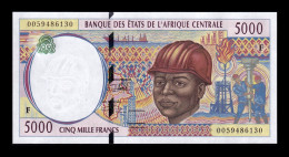 Central African Re. República Centroafricana 5000 Francs 2000 Pick 304Ff Sc Unc - Central African Republic