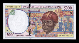 Central African States Equatorial Guinea 5000 Francs 2000 Pick 504Nf Sc Unc - Aequatorial-Guinea