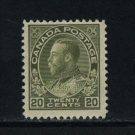 Canada HINGED Scott # 119 ( Z3 ) Value $ 100.00 - Neufs