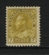 Canada HINGED Scott # 113 ( Z3 ) Value $ 45.00 - Unused Stamps