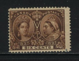 Canada HINGED Scott # 55 ( Z7 ) Value $ 175.00 - Unused Stamps