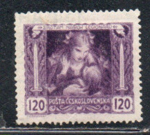 CZECH REPUBLIC REPUBBLICA CECA CZECHOSLOVAKIA CESKA CECOSLOVACCHIA 1919 MOTHER AND CHILD 120h MH - Nuevos