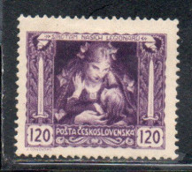 CZECH REPUBLIC REPUBBLICA CECA CZECHOSLOVAKIA CESKA CECOSLOVACCHIA 1919 MOTHER AND CHILD 120h MH - Ongebruikt