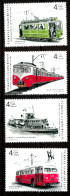 TURKEY -         NOSTALGIC MEANS OF TRANSPORTATION - 7 JANUARY 2022 - BUS, TRAMWAY, BOAT AND TRAIN - Unused Stamps