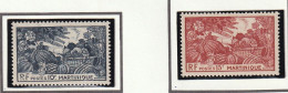MARTINIQUE - Fruits Divers - Y&T N° 238-239 - 1947 - MH - Neufs