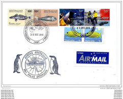 101 - 103 - Enveloppe  Postée à Bord Du Navire Polaire "Aurora Australis" Escale à La Base De Casey 2010 - Lettres & Documents