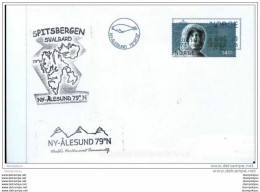 47 - 11 - Enveloppe  Ny-Alesund - Spitzberg - Oblitération Mécanique Bleue 2011 - Estaciones Científicas Y Estaciones Del Ártico A La Deriva