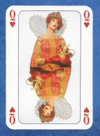 CPM Fantaisie Publicitaire Jeu Carte à Jouer Factice Dame De Cœur Femme Avec Couronne Et Collerette - Go Card  1996 - Women