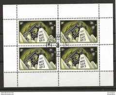 403 - 47 - Feuillet De 4 Timbres  "Mot. Sap. KP. 3 - Cachet Feldpost" - Etichette