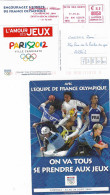 2004 EMA Ligue Athlétisme  " Champagne 2004  Destination Athènes" (n° HBR 908150) Carte Officielle - Estate 2004: Atene