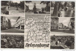 DELMENHORST, Mehrfachansicht Und Straßenkarte, Gel. 1964 - Delmenhorst