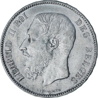 Monnaie, Belgique, Leopold II, 5 Francs, 5 Frank, 1867, TTB, Argent, KM:24 - 5 Francs