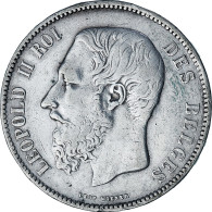 Monnaie, Belgique, Leopold II, 5 Francs, 5 Frank, 1868, TTB, Argent, KM:24 - 5 Francs
