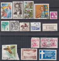 ⁕ Brasil / Brazil ⁕ Small Collection / Lot Of 16 Used Stamps - Verzamelingen & Reeksen