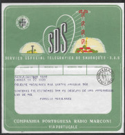 Portugal Télégramme Illustré Radio Marconi 1970 Illustrated Telegram - Covers & Documents