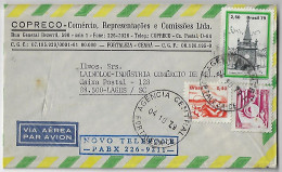 Brazil 1979 Cover Sent From Fortaleza To Lages Stamp Pyramid Fountain Cowboy And Rubber Tapper - Brieven En Documenten