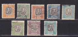Iceland  19007-8 2 Kings Official  Short Set (-16a) Used 15551 - Other & Unclassified