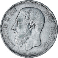 Monnaie, Belgique, Leopold II, 5 Francs, 5 Frank, 1875, TB+, Argent, KM:24 - 5 Francs