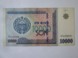 Uzbekistan 10000 Som 2017 Banknote,see Pictures - Usbekistan