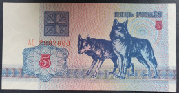 Billete De Banco De BIELORRUSIA - 5 Rubles, 1992  Sin Cursar - Andere - Europa