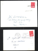 FRANCE 1971 YT N° 1664 MARIANNE DE BEQUET 0,50 ROUGE SANS PHOSPHORE, DE FEUILLE, SUR LETTRE - 1971-1976 Marianne De Béquet