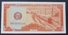 Billete De Banco De CAMBOYA - 0,50 Riel, 1972  Sin Cursar - Cambodge