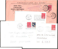 FRANCE 1971 YT N° 1664c MARIANNE DE BEQUET 0,50 ROUGE AVEC PHOSPHORE, DE FEUILLE, OBLITERE - 1971-1976 Maríanne De Béquet