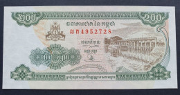 Billete De Banco De CAMBOYA - 200 Riels, 1995  Sin Cursar - Cambodge