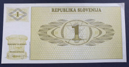 Billete De Banco De ESLOVENIA - 1 Tolar, 1990  Sin Cursar - Slovenia