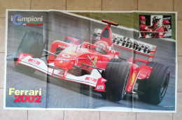 FERRARI MICHAEL SCHUMACHER CAMPIONI DEL CORRIERE DELLO SPORT 2003 MAXIPOSTER E FOTO 96 X 57 - Autres & Non Classés