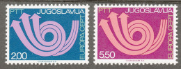 Yugoslavia 1973 Europa CEPT Post Horn Set MNH - 1973
