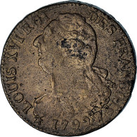 Monnaie, France, Louis XVI, 2 Sols, 1792, Lille, 2éme Sem., TB+, Bronze - Andere & Zonder Classificatie