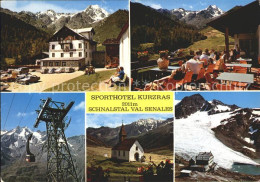 72312328 Schnalstal Sporthotel Kurzras Terrasse Seilbahn Kapelle Gletscher Bozen - Otros & Sin Clasificación