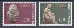 Yugoslavia 1974 Europa CEPT Sculptures Lepenski Vir Ivan Mestrovic Art MNH - 1974