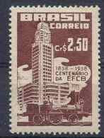 1958 BRESIL 643** Train, Gare - Unused Stamps