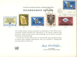 UN NEW York  Presentation Card ( PC 15b )   Disarmament Decade - Otros & Sin Clasificación