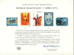 UN NEW York  Presentation Card ( PC 9 )  Health Day - Otros & Sin Clasificación