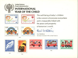 UN NEW York  Presentation Card ( PC 6 )  Year Of The Child - Otros & Sin Clasificación