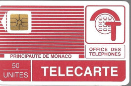 CARTE-PUBLIC-MONACO-PYJAMA-50U-MP9-SO2-08/88-V° Pe 0575-UTILISE-TBE - Mónaco