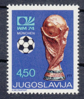 Yugoslavia 1974 FIFA World Football Championship Muenchen Germany Soccer Fussball Sports MNH - 1974 – Alemania Occidental