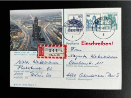 GERMANY 1980 REGISTERED POSTCARD BERLIN TO GELSENKIRCHEN 03-06-1980 DUITSLAND DEUTSCHLAND EINSCHREIBEN - Cartoline - Usati