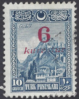 TURCHIA 1929 - Yvert 743° - Soprastampato | - Used Stamps