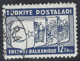 TURCHIA 1937 - Yvert 883° - Intesa | - Used Stamps