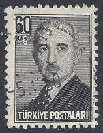 TURCHIA 1948 - Yvert 1071° - Presidente | - Gebraucht